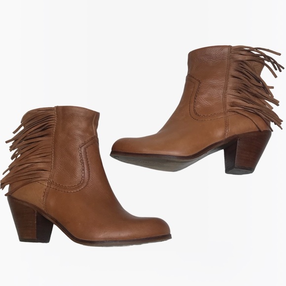 Sam Edelman Fringe Leather Women’s Ankle Boots - 8 M - Picture 4 of 17